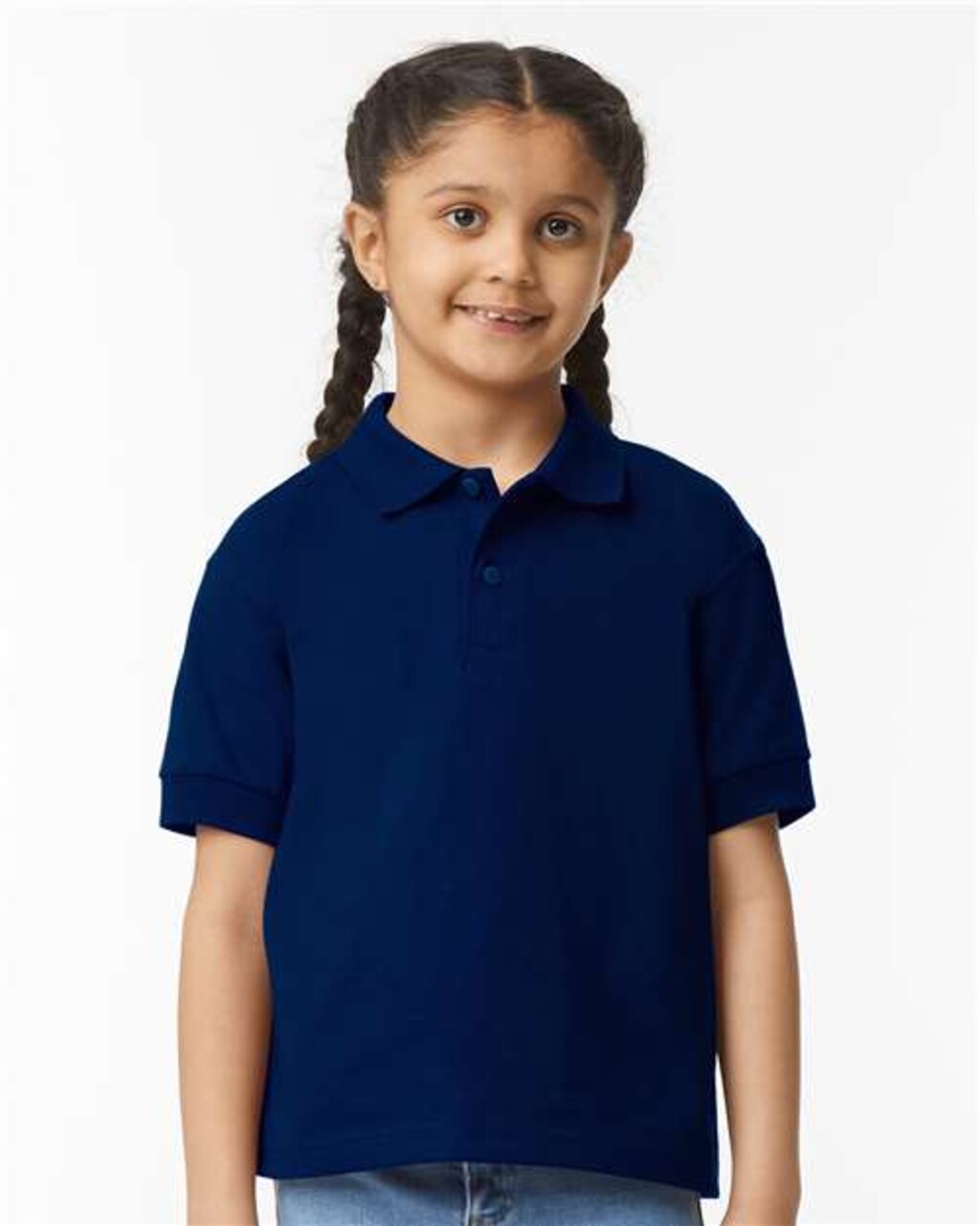 Gildan® Youth DryBlend Jersey Polo Fabric Moisture Wicking Cotton Polyester Knit Material
